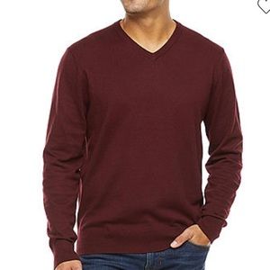 ST. JOHNS BAY NEW V NECK SWEATER